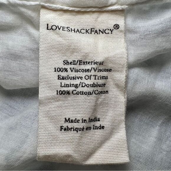 LoveShackFancy Valente Dress in Ivory Shores - Picture 7 of 8